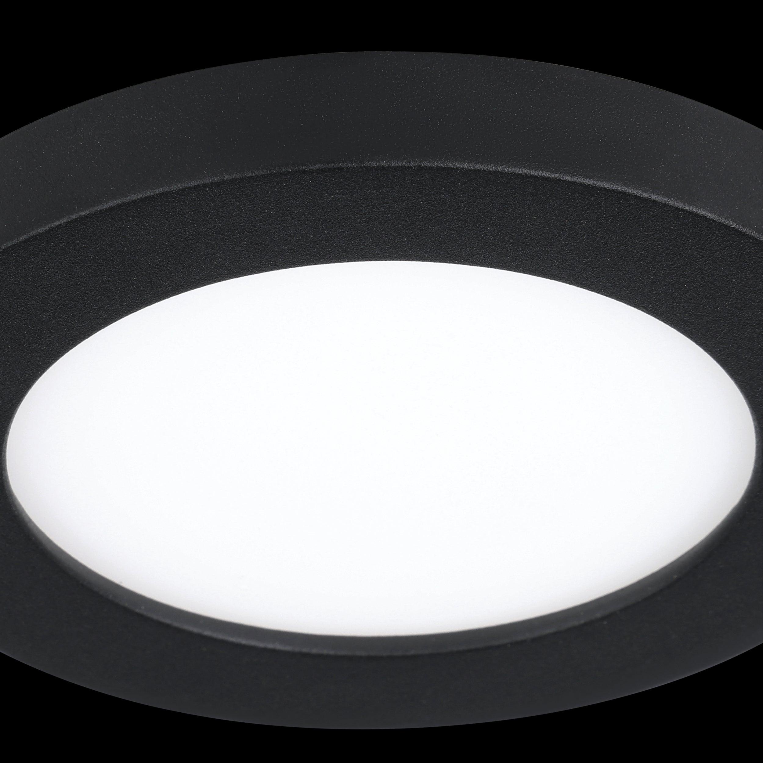 Eglo Fueva Flex Black LED Recessed Ceiling Light - Dimmable Modern Fixture for Bedroom, Kitchen & Living Room Lighting