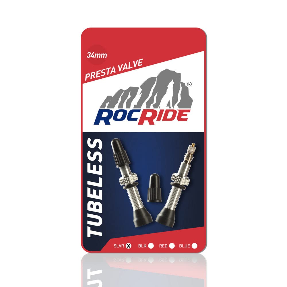 Premium Tubeless Presta Valve Stems for Bike Tires - Compatible with Mountain & Road Bicycles - Durable Black & Silver Alloy - Perfect for Cycling, Commuting & Off-Road Adventures