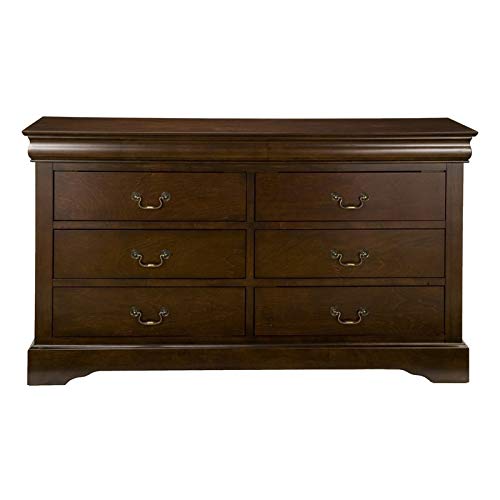 Home Square 3-Piece Bedroom Furniture Set - Wood Nightstand & Dresser in Cappuccino Finish for Master Bedroom or Guest Room Decor