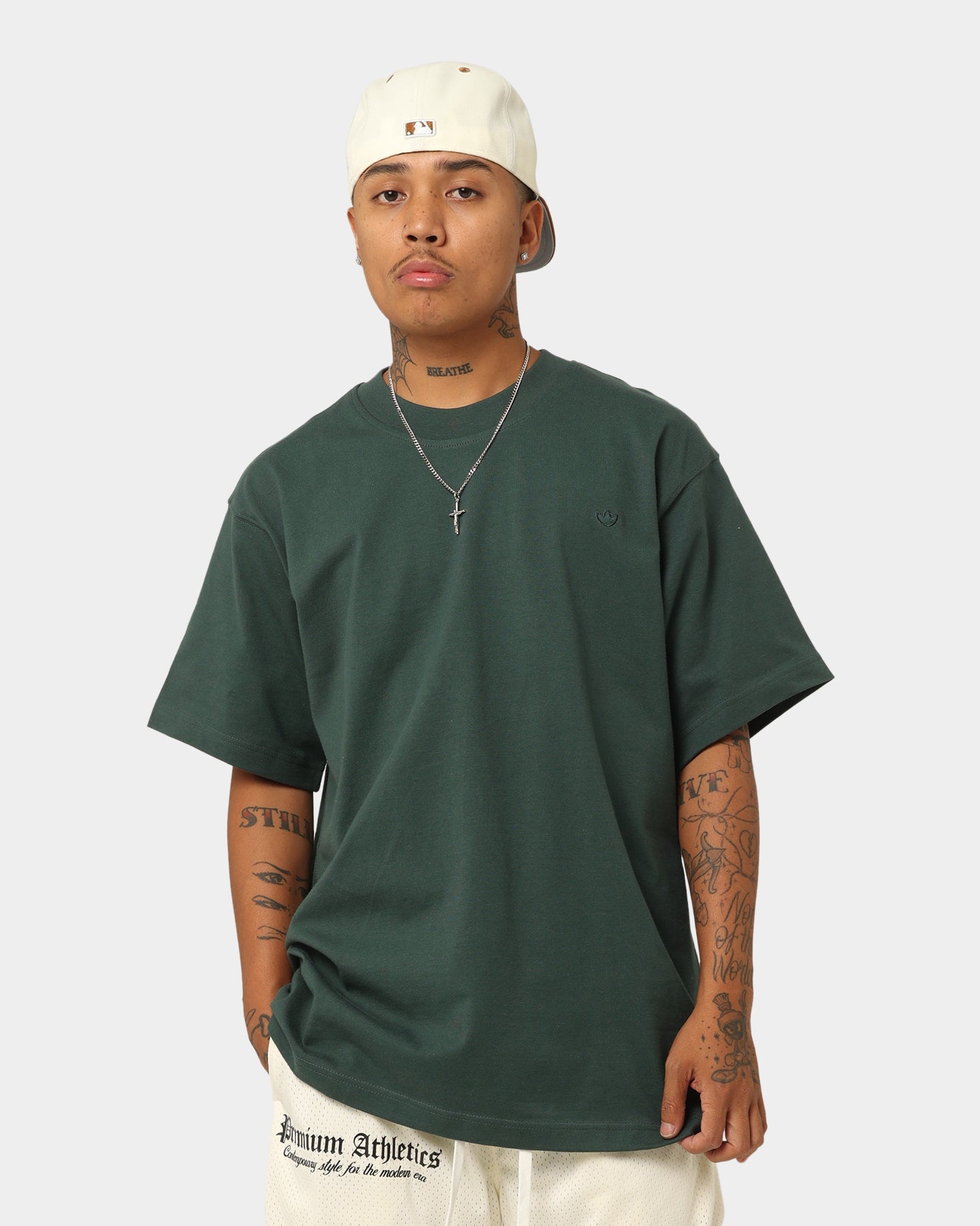 Adidas Originals Men's Cotton T-Shirt - Mineral Green | Casual Streetwear & Athletic Wear for Everyday Comfort