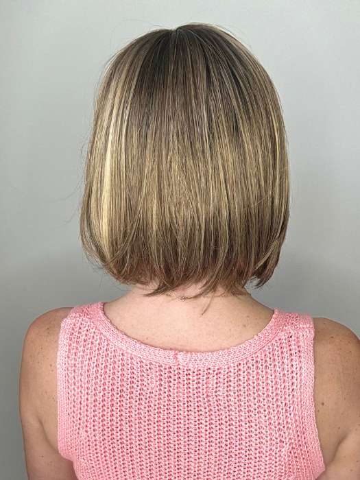 Carley Short Synthetic Wig with Mono Top - Natural Look Heat Resistant Hairpiece for Women - Perfect for Cosplay, Daily Wear & Costume Parties