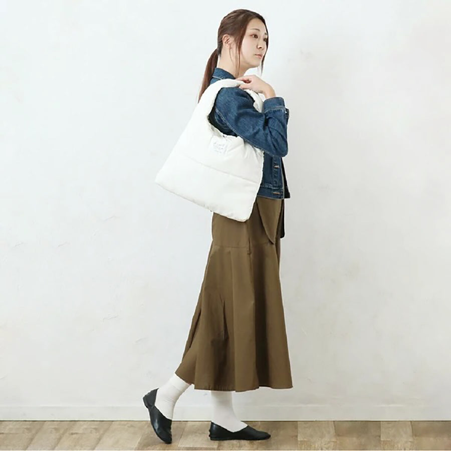 SENBADO Puff Tote Bag 623 7141 Ivory - Lightweight 205g Women's Fashion Handbag for Work, Shopping & Travel