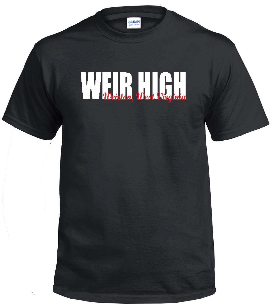 STUFF WITH ATTITUDE Weir High School Weirton Black T-Shirt - Vintage Style School Spirit Tee for Alumni, Students & Fans | Casual Wear, Game Day Outfits & School Pride Events