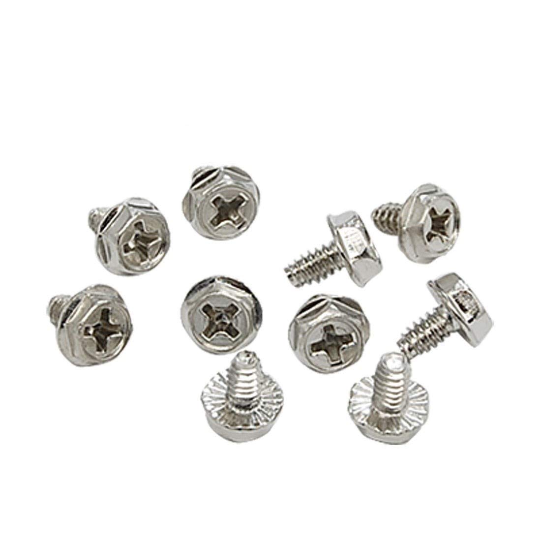 Tchaosc 50 PCS Quadrex Head Short Computer Case Motherboard Screws - Perfect for PC Building, Repair, and DIY Computer Upgrades