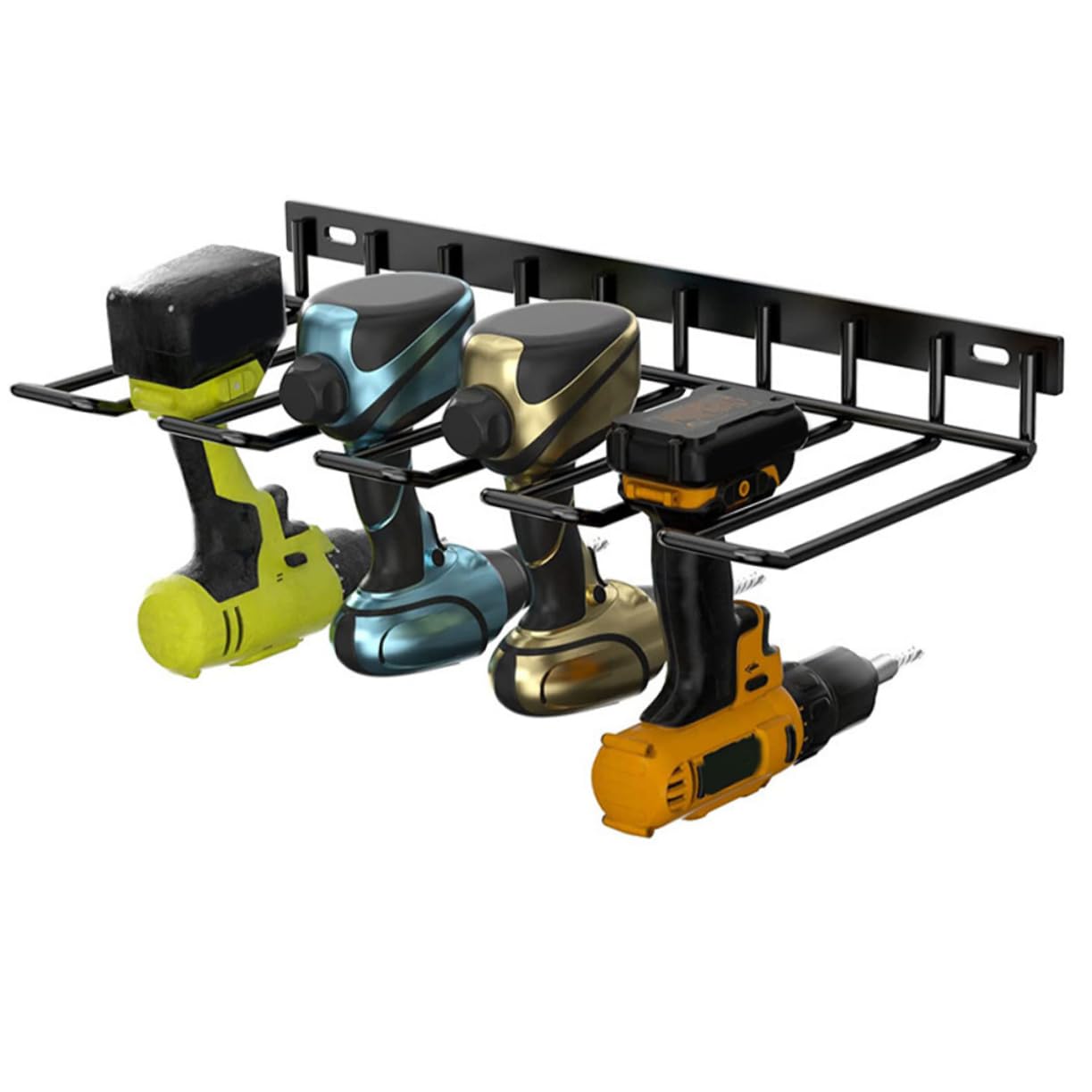 DOITOOL Electric Drill Storage Rack - Power Tool Organizer for Workshop & Garage