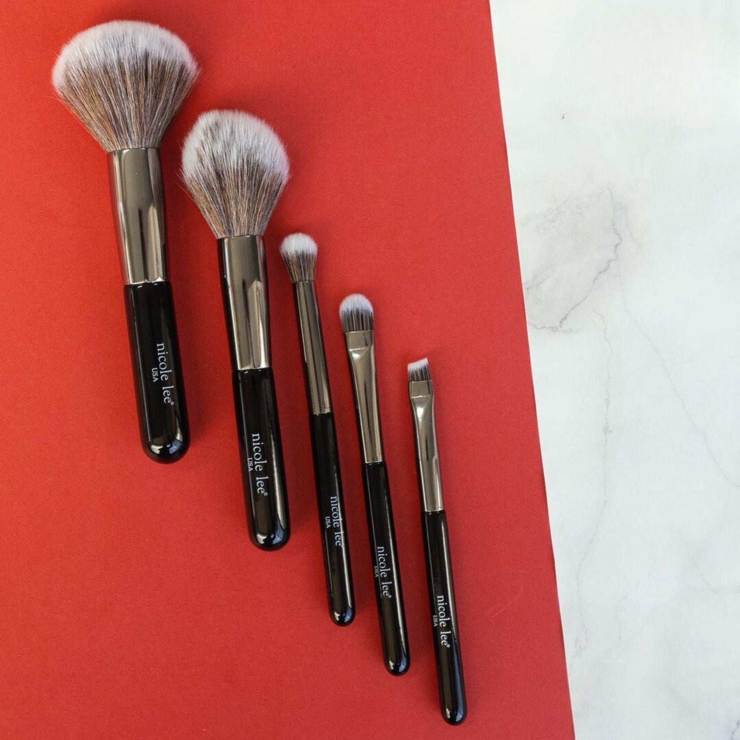 Premium Makeup Brush Set with Travel Pouch - 12 Piece Professional Cosmetic Brushes for Foundation, Blending, Eyeshadow & More - Perfect for Home & Travel Makeup Kit