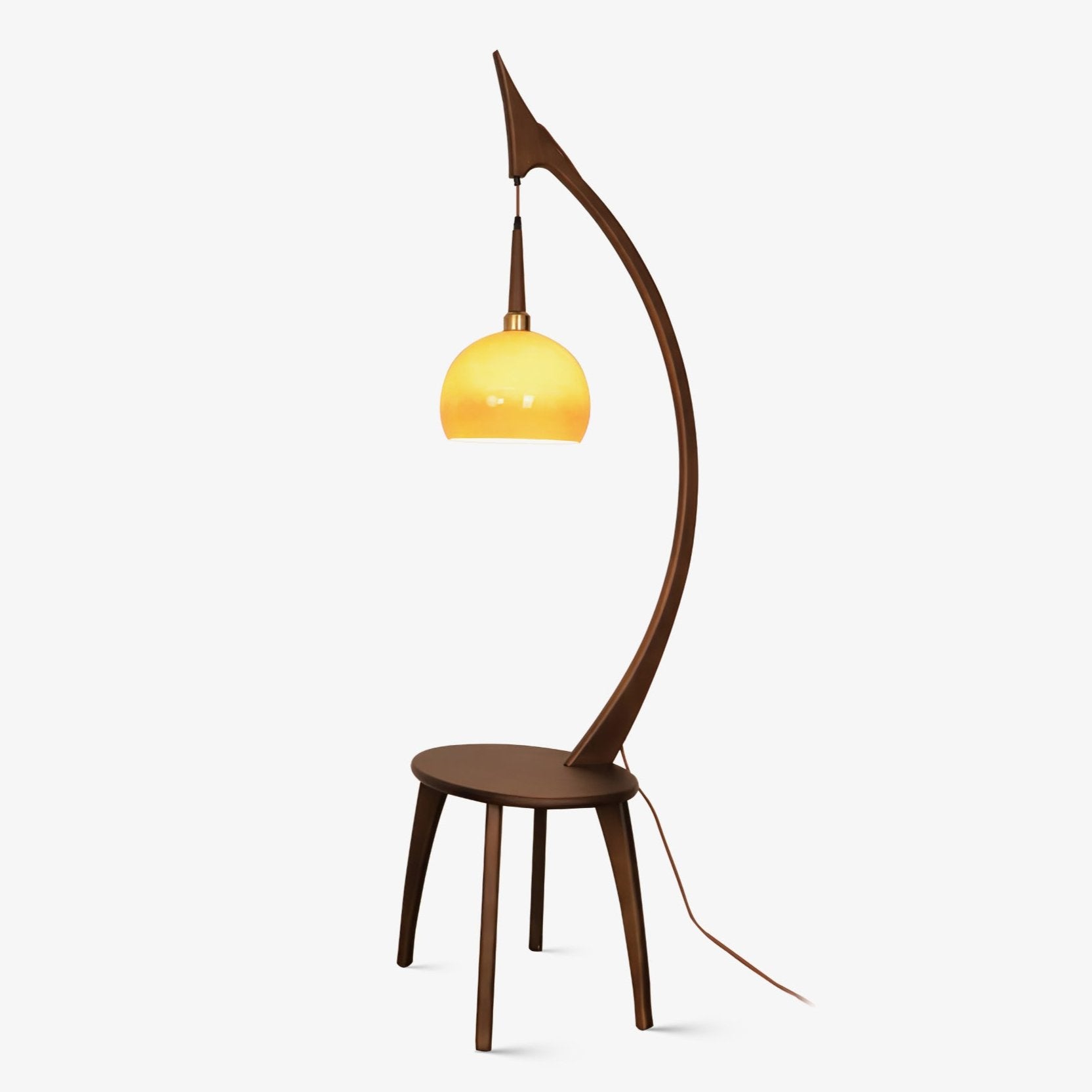 Arc Curve Floor Lamp - Modern Adjustable LED Standing Light for Living Room, Bedroom & Office - Perfect for Reading, Working & Ambient Lighting