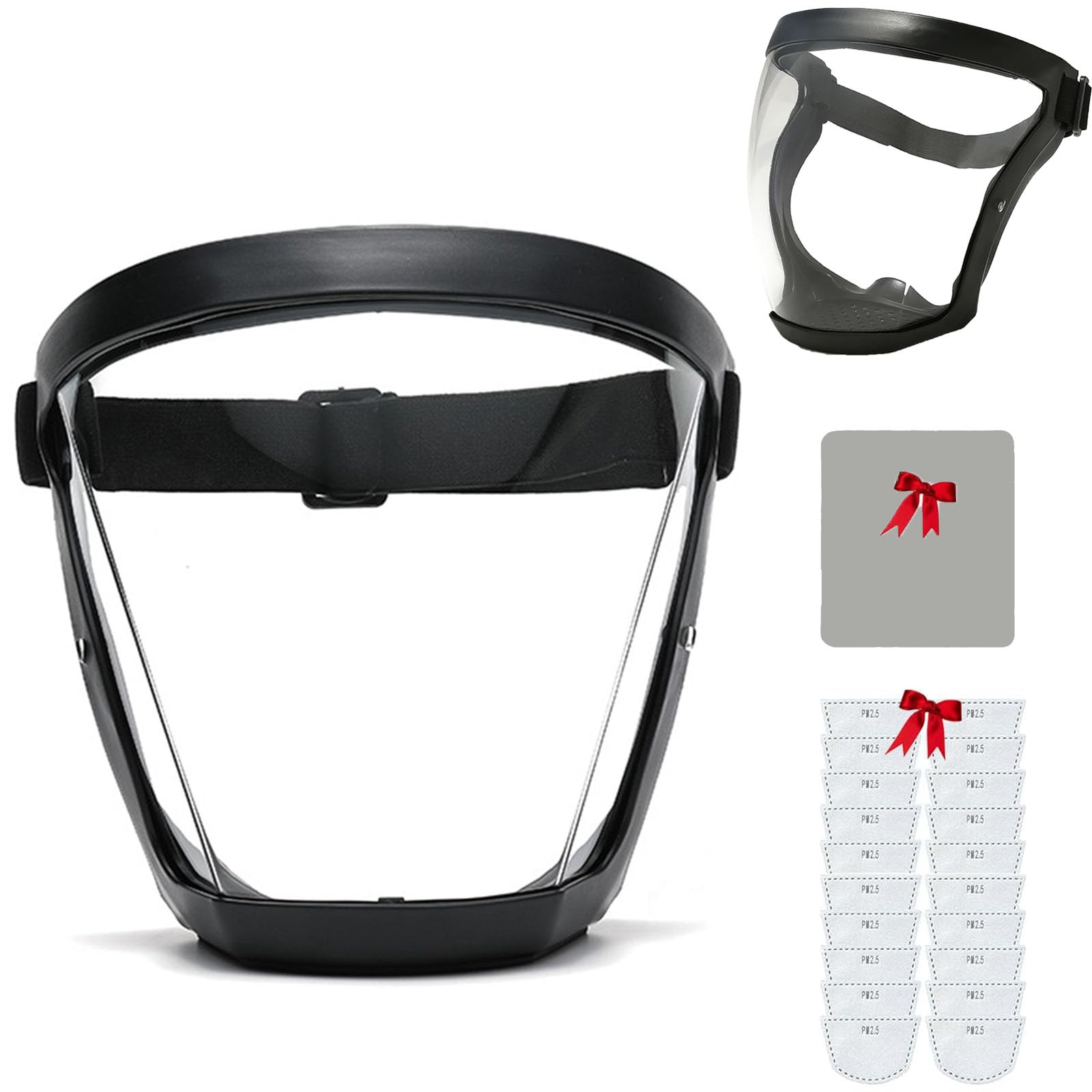 Tooltekt Anti-Dust & Fog-Free Face Shield - Clear Protective Full Face Cover for Safety & Comfort | Ideal for Construction, Healthcare & DIY Projects