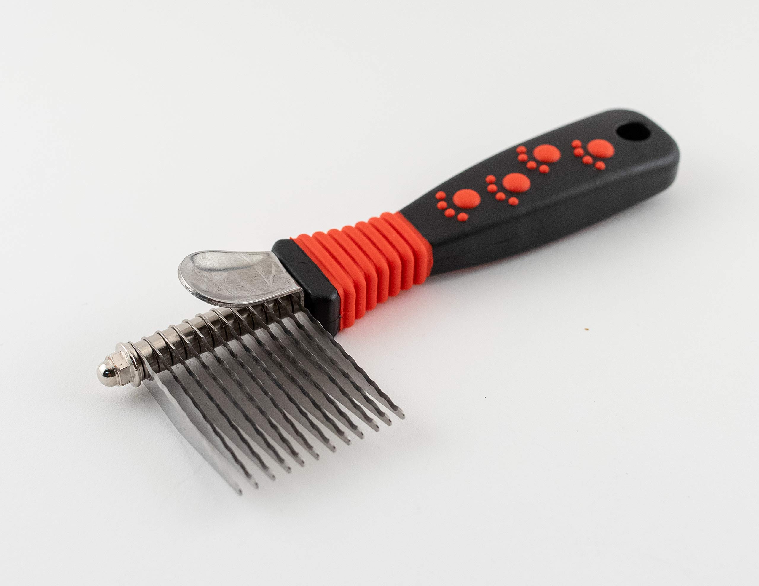Paw Brothers Stainless Steel Large Slicker Brush, 13-Blade Undercoat Rake & 12-Blade Dematting Tool Set for Dogs - Professional Grooming Kit for Long & Short Hair, Shedding Control & Matted Fur Removal - Perfect for Home Pet Care & Professional Groomers