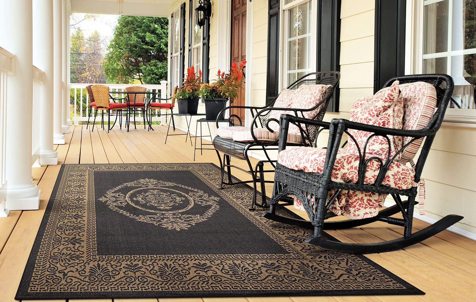 Couristan Recife Antique Medallion Indoor/Outdoor Rug 8'6