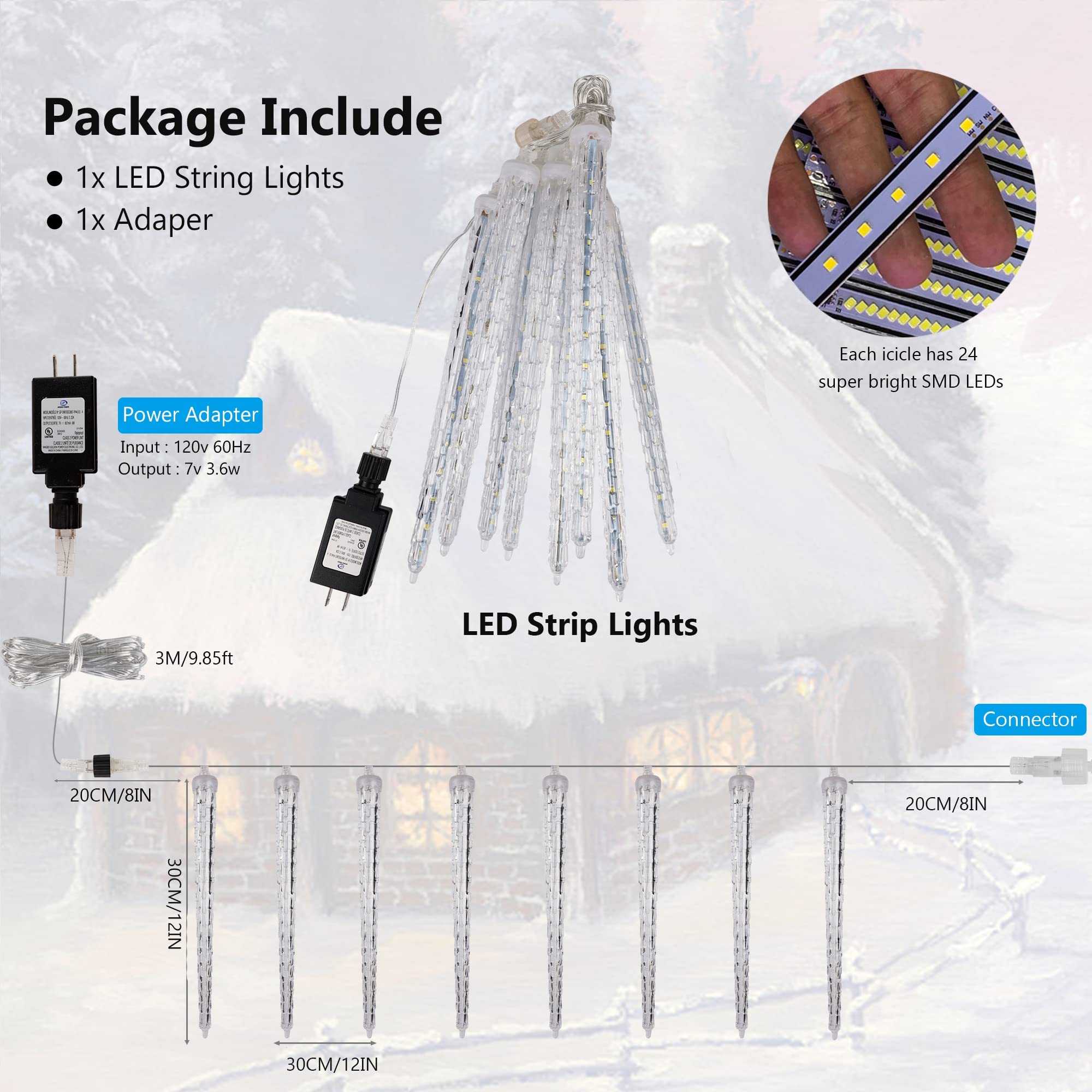 WATERGLIDE Meteor Shower Lights - 12