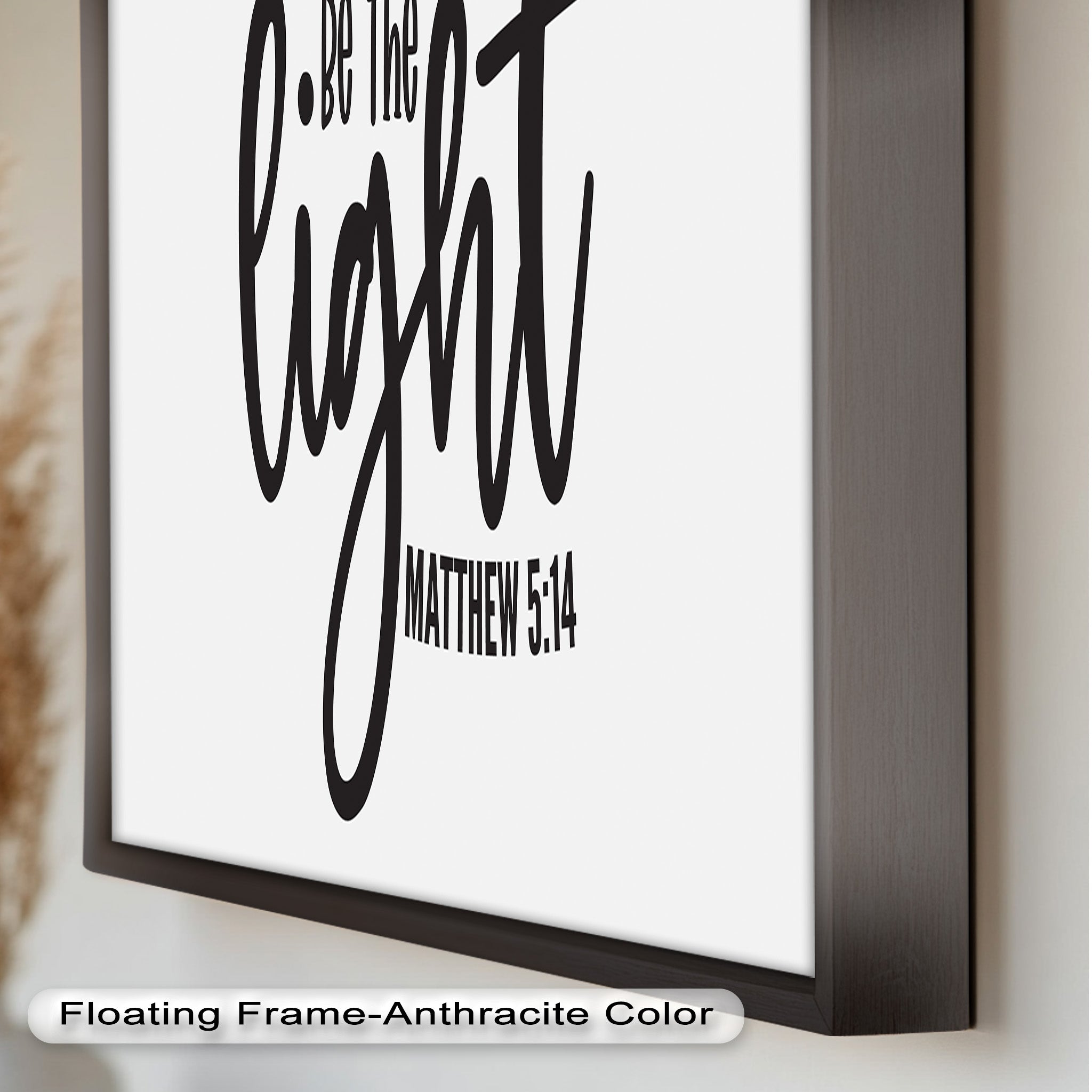 Be The Light - Matthew 5:14 Bible Verse Oil Painting - Christian Home Decor & Gift for Religious Inspiration