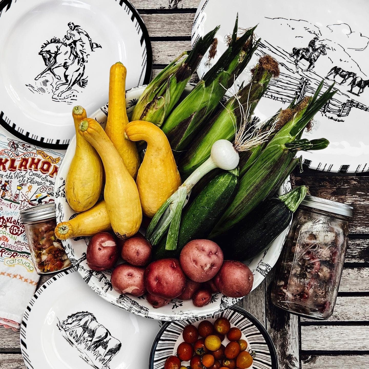 Premium Melamine Serving Bowl Set - Durable & Lightweight for Ranch Life, Outdoor Dining, Picnics & Camping