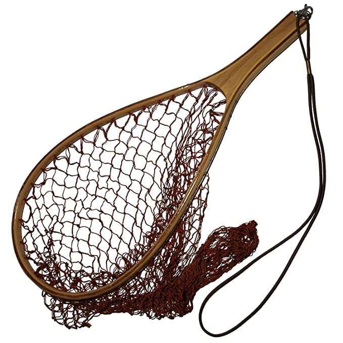 Danielson Fishing Landing Net with Bamboo Frame - Large Size for Fly Fishing, Kayak Fishing & Catch and Release | Durable & Lightweight for Outdoor Adventures