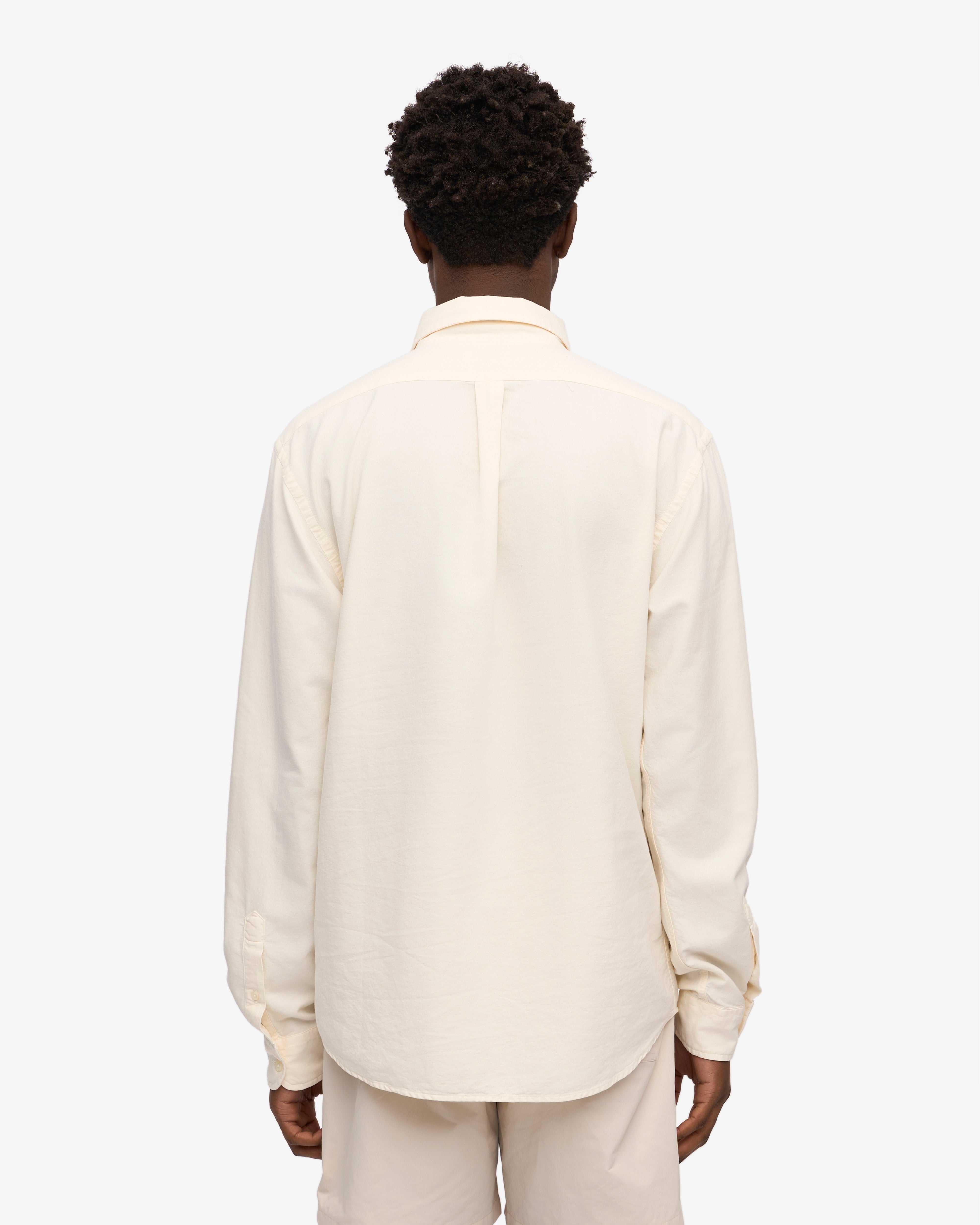 Premium Organic Cotton Button Down Shirt for Men - Ivory White - Eco-Friendly Casual & Business Wear - Perfect for Office, Dates & Outdoor Events