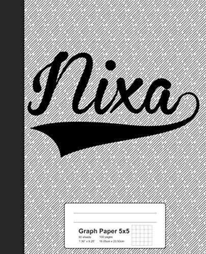 5x5 Graph Paper Notebook by NIXA - Weezag Grid Notebook for Math, Engineering & Sketching - Perfect for Students, Architects & Artists