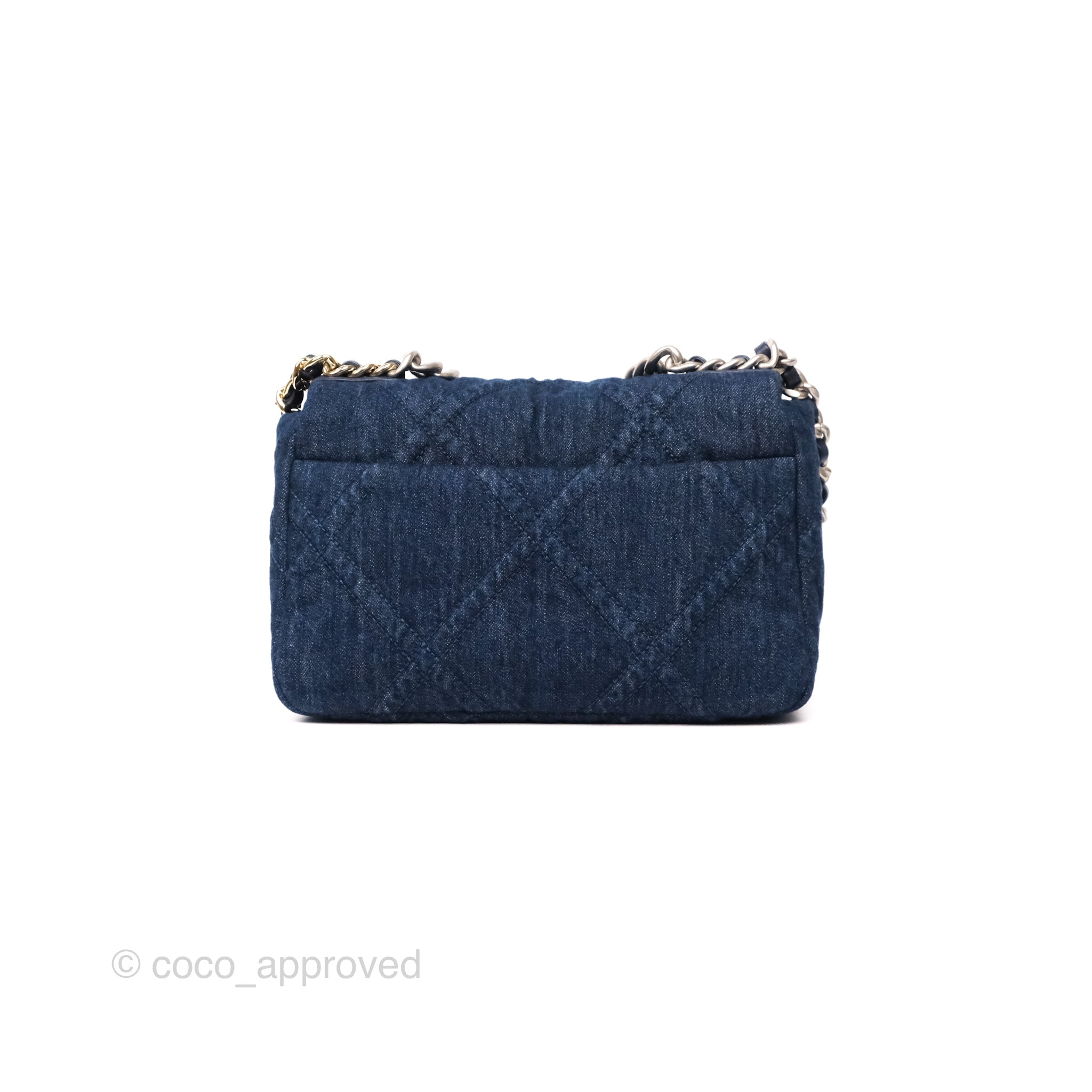 Chanel 19 Small Denim Bag with Mixed Hardware - Luxury Designer Crossbody Bag for Women | Perfect for Date Night, Office & Travel