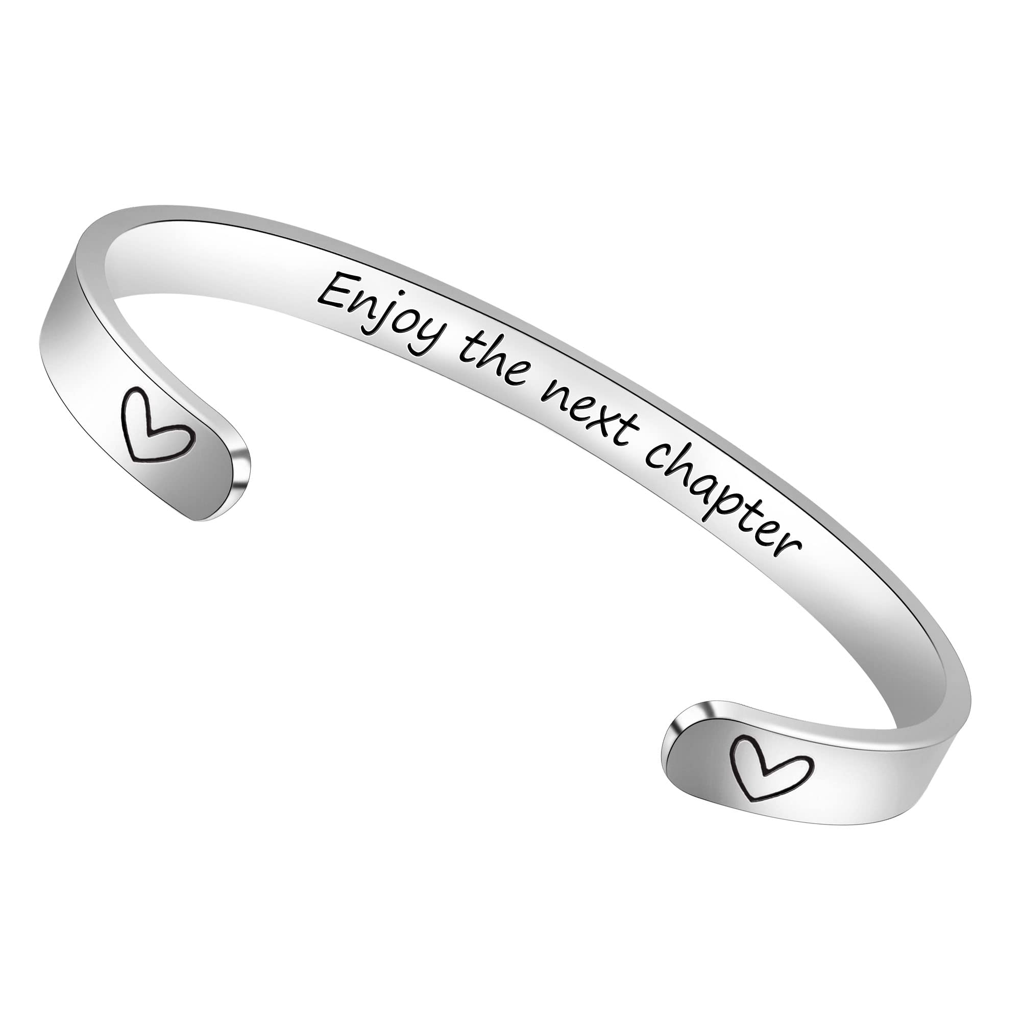 Btysun Inspirational Bracelets for Women - Motivational Cuff Bangle Jewelry for Girls, Graduation Gifts, Birthday Presents & Friendship Keepsakes - Perfect for Daily Wear, Special Occasions & Gift-Giving