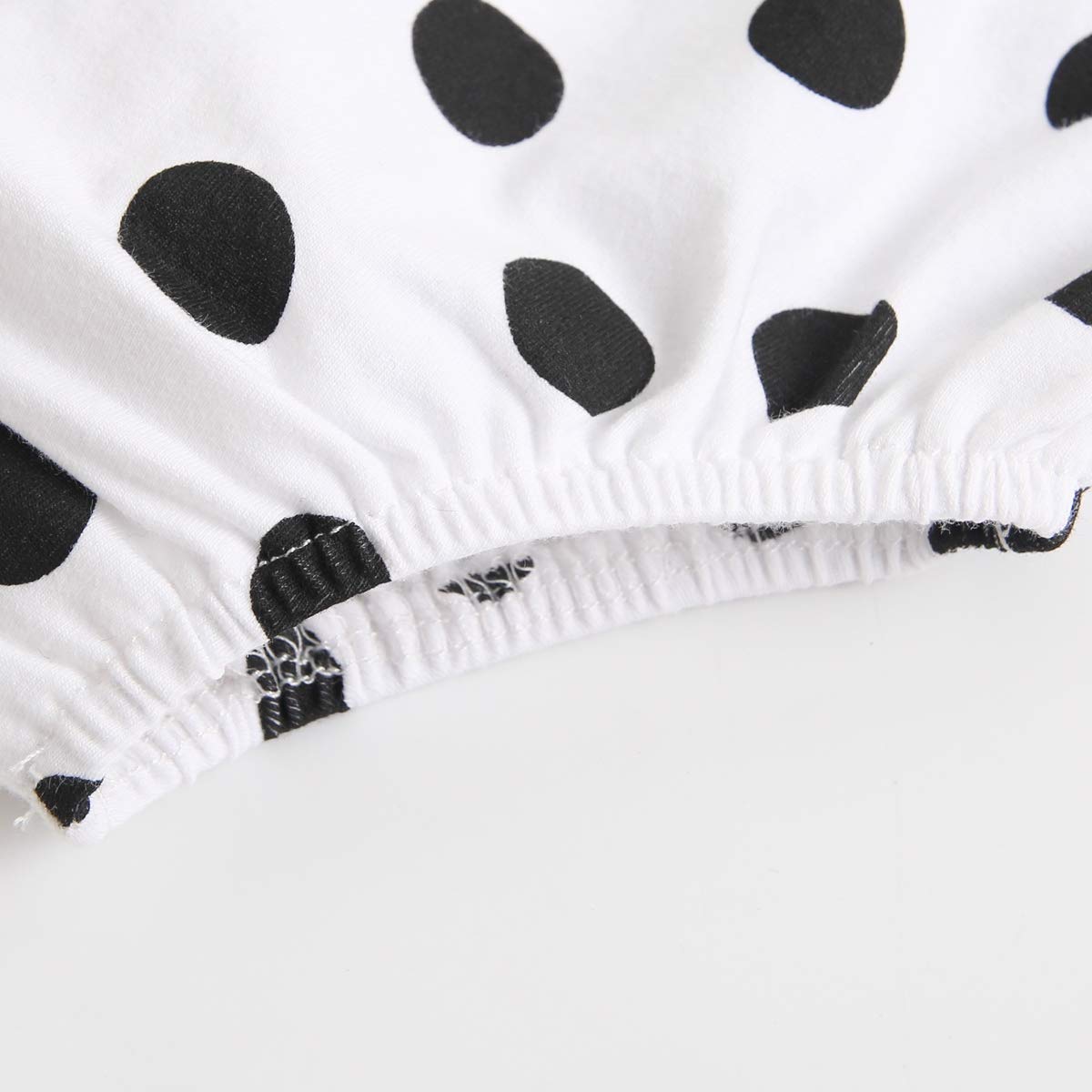 Summer Baby Girls Polka Dot Outfit Set - 100% Cotton Top & Bottom with Matching Headband | Cute Infant Clothes for Playtime, Photo Shoots & Special Occasions