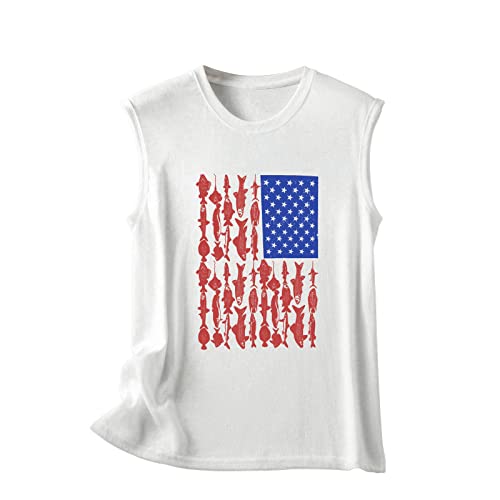 Women's Sleeveless V-Neck Casual Tank Top - Soft Polyester Spandex Blend, Breathable & Stretchy - White XXL - Perfect for Summer, Gym, Yoga & Everyday Wear