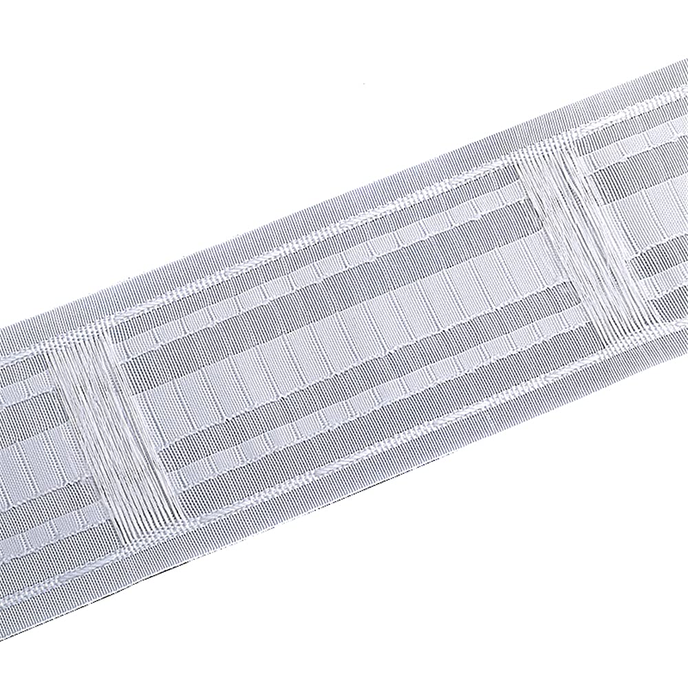 Gxi 100m Multifunctional Curtain Header Tape - Create Pull Pleated, Rod Pocket & Hook Pleat Curtains - 3.34 Inch Wide Sewing Tape for DIY Home Decor & Window Treatments - Perfect for Bedroom, Living Room & Drapes