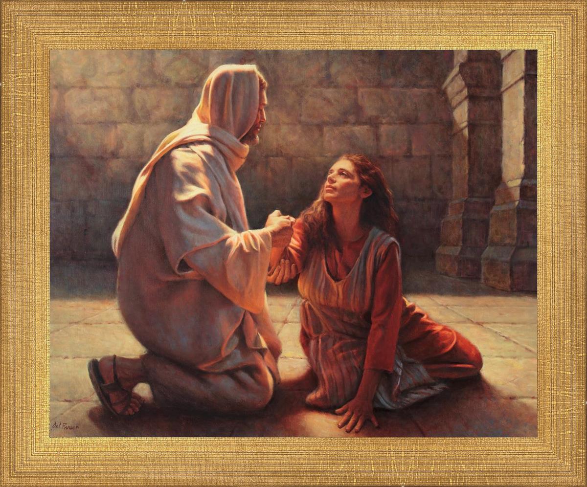 Go In Peace By Del Parson - Inspirational Christian Wall Art - Perfect for Home Decor, Church Gifts & Spiritual Encouragement