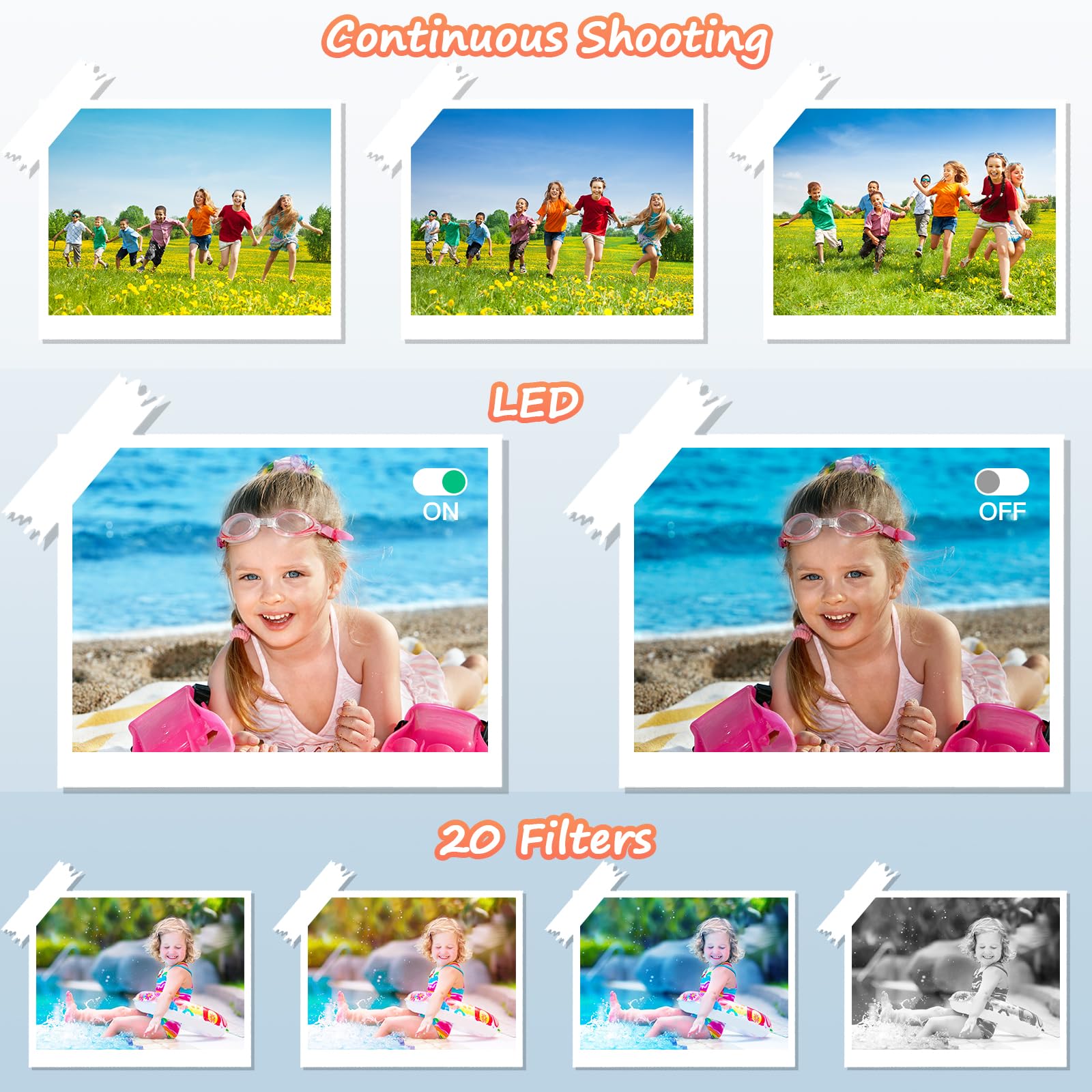 **44MP 1080P FHD Digital Camera - 16X Zoom Compact Vlogging Camera for Kids, Teens, Students & Beginners | Portable, Easy to Use | Perfect for Travel, School & Family Events (Black)**