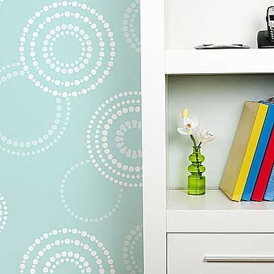 Circling Allover Stencil - Reusable DIY Craft Stencils for Painting, Scrapbooking & Home Decor | Perfect for Wall Art, Furniture, Fabric & Wood Projects