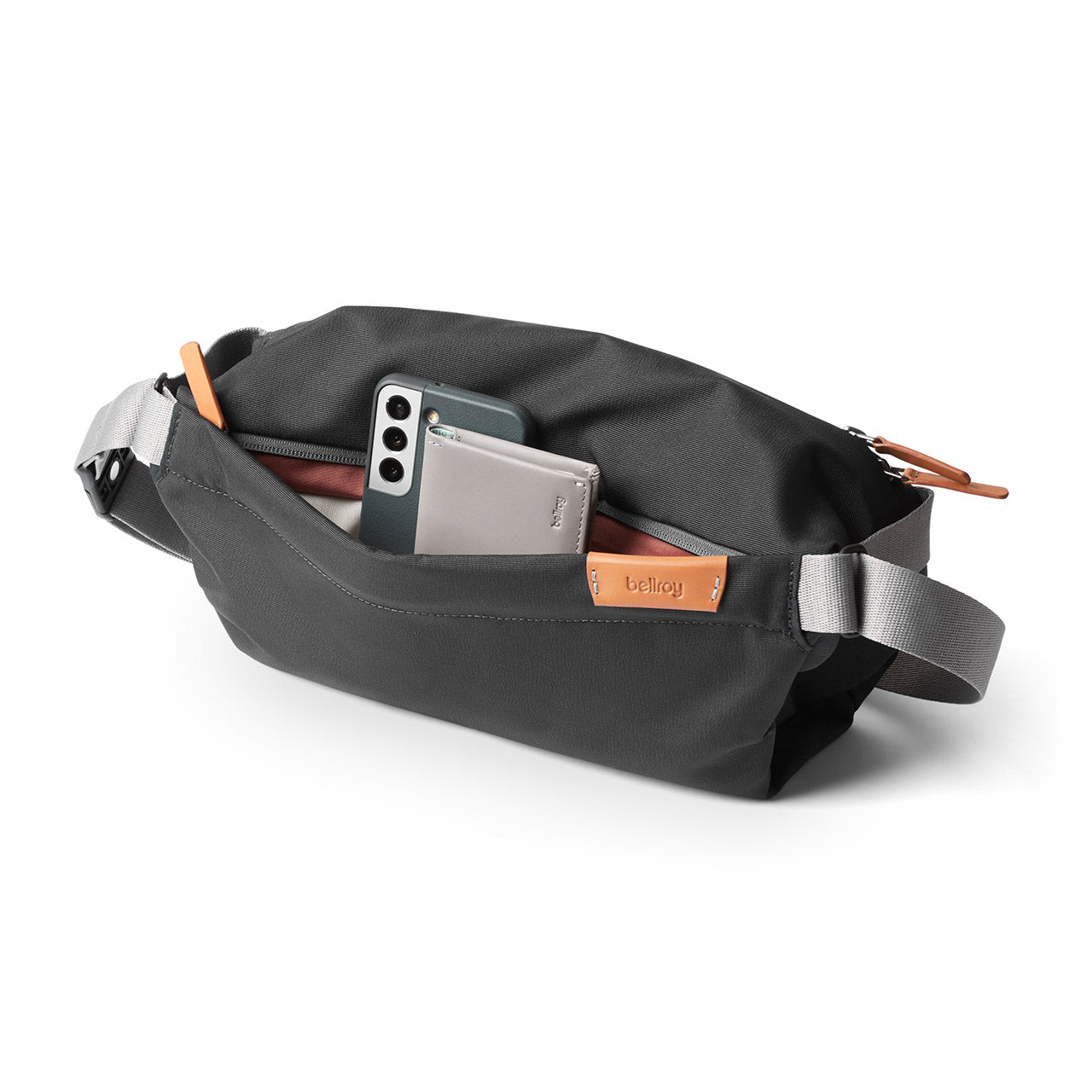 Bellroy Sling Bag - Compact Crossbody Bag for Men & Women, Water-Resistant & Lightweight, Perfect for Travel, Hiking & Everyday Use (Slate Color)