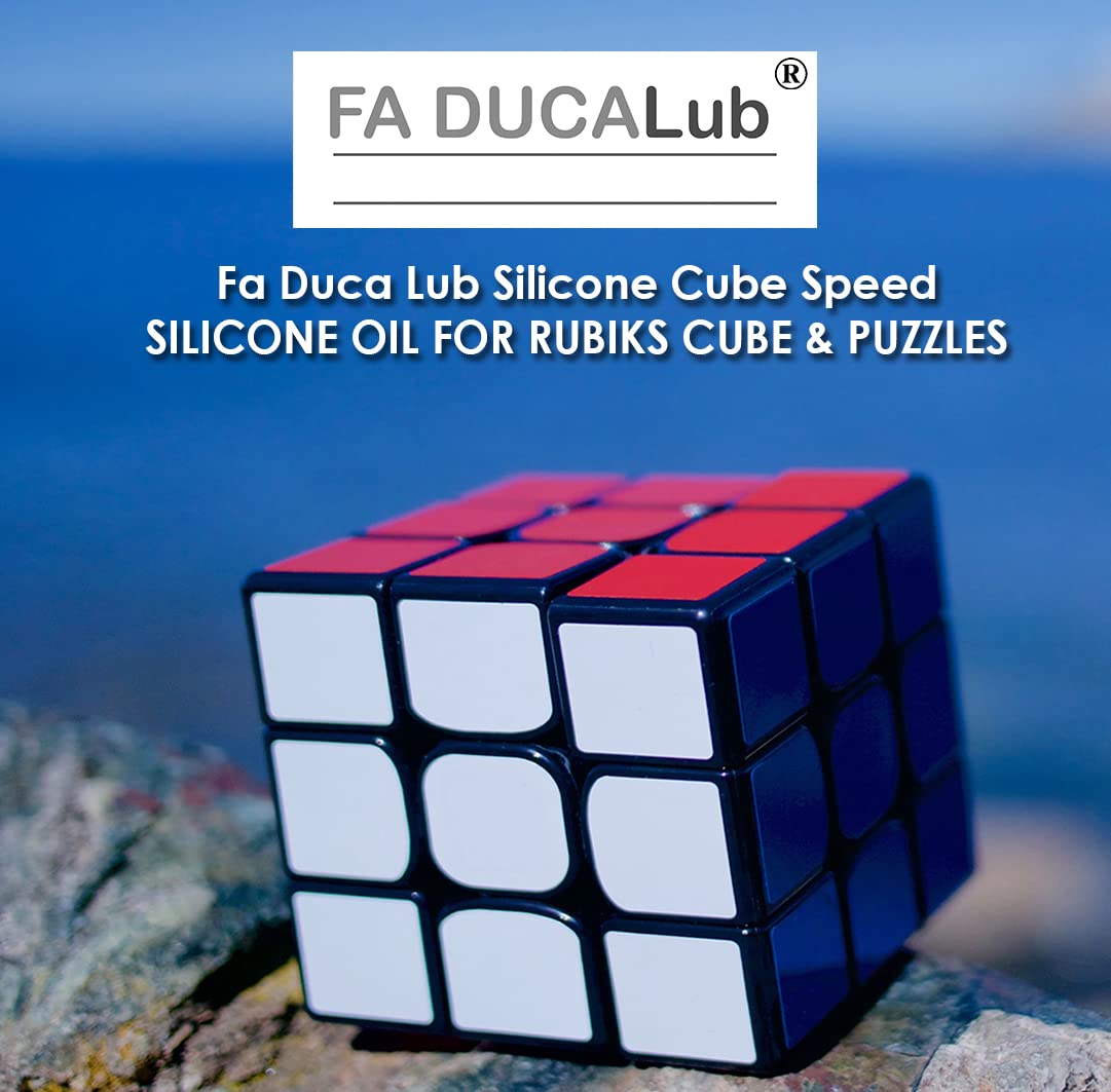 Fa Duca Lubricant Silicone Oil (30ml) - High-Performance Lube for Speed Cubes, Rubik's Cubes & Puzzle Toys - Reduce Friction & Improve Turning Smoothness - Perfect for Cubing Competitions, Practice & Puzzle Maintenance