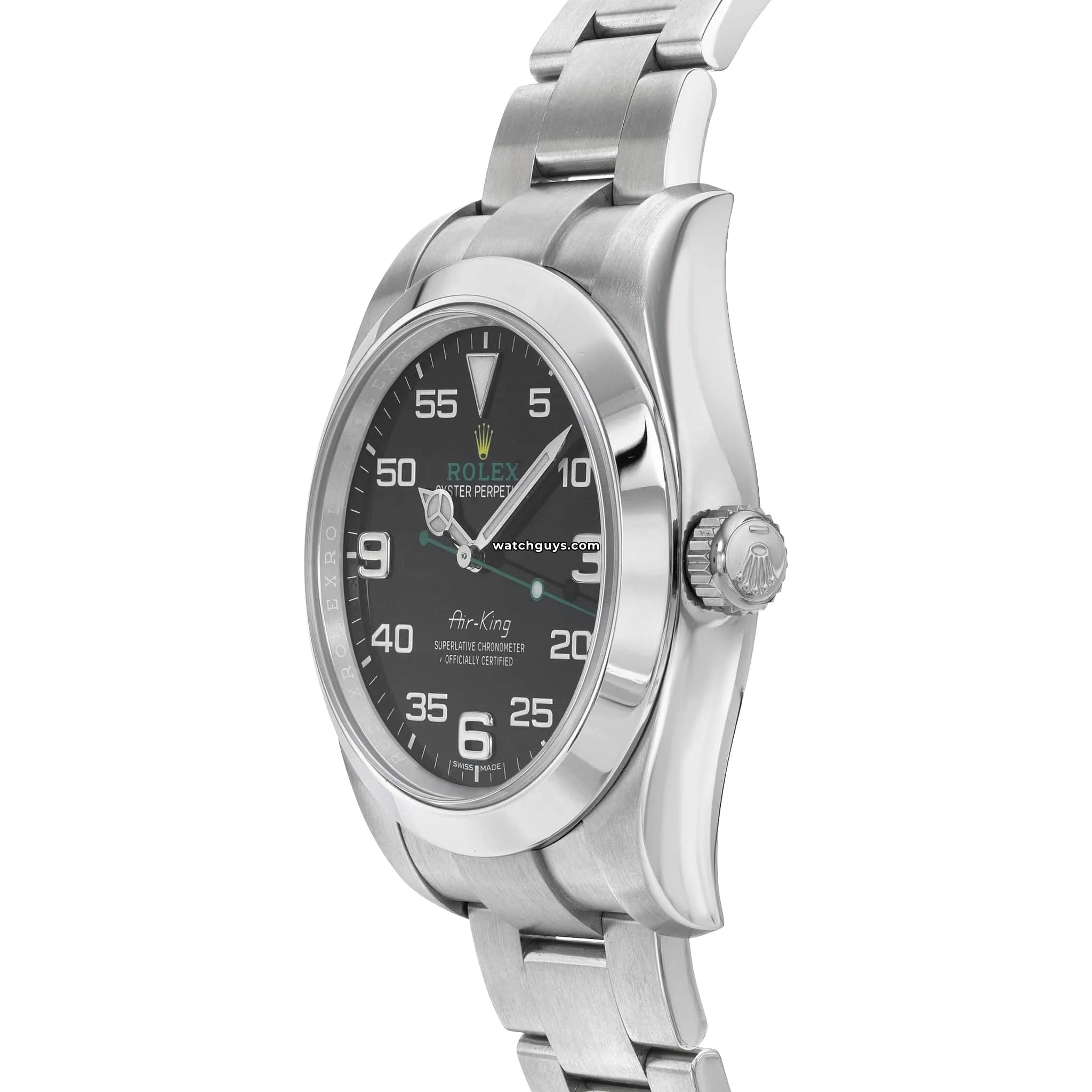 Rolex Air King 116900 Men's Watch - 40mm Stainless Steel Case & Bracelet - Black Dial with Luminescent Markers - Precision Automatic Movement - Perfect for Business, Casual Wear & Luxury Gift Giving