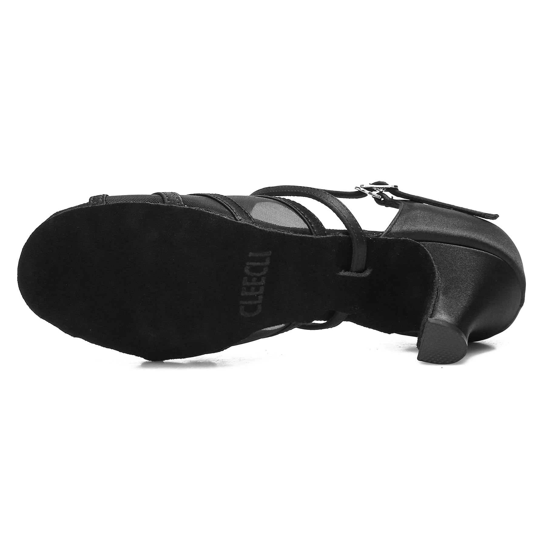 Women's Ballroom Dance Shoes Latin Salsa Tango Dancing Shoes Cross Strap Sandals 2.5inch 3inch Heel ZB04 for Competition Practice Social Dancing