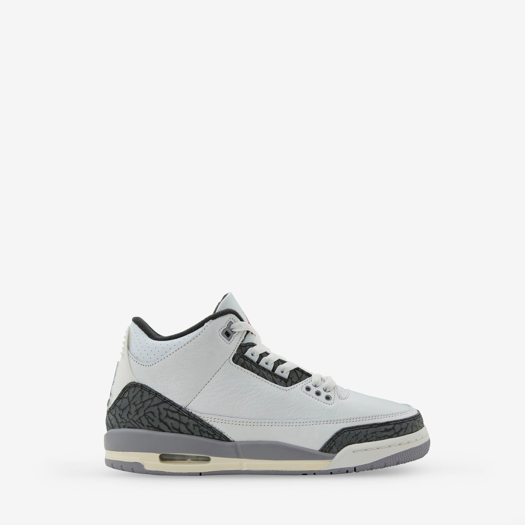 Air Jordan 3 Retro Preschool Sneakers - Summit White/Fire Red/Cement Grey/Black | Kids Basketball Shoes for School & Play | Perfect for Preschool Activities & Casual Wear