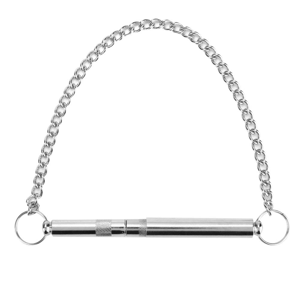 Silent Dog Whistle for Training - Ultrasonic Bark Control Device with Metal Chain - Portable Pet Trainer for Small & Large Dogs - Perfect for Obedience Training, Hunting, and Outdoor Adventures
