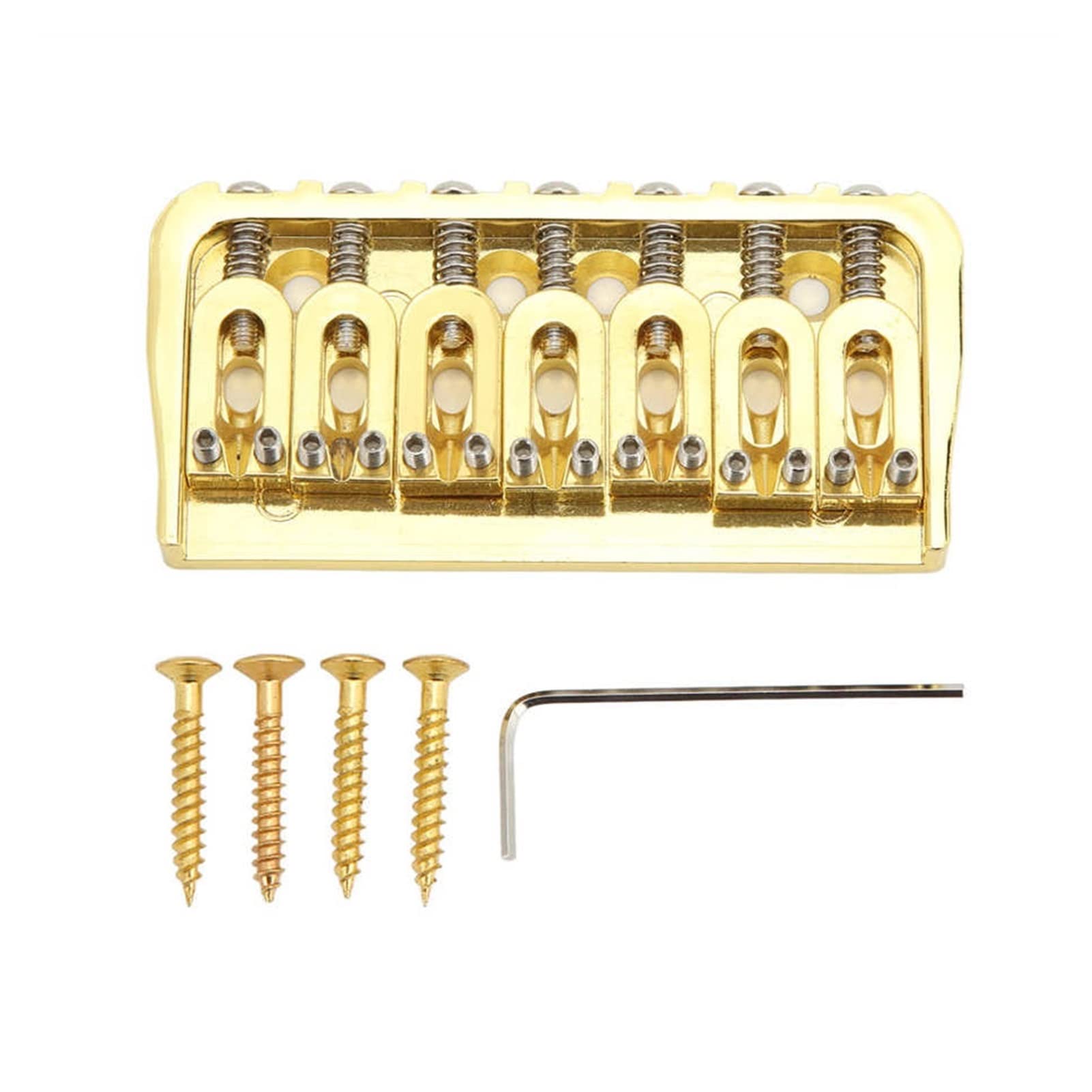 High-Quality Electric Guitar Hardtail Bridge - Fixed Short Bridge for Heavy Strings, Through-Body Design with Screw Mounting - Perfect for Rock, Metal & Blues Performances