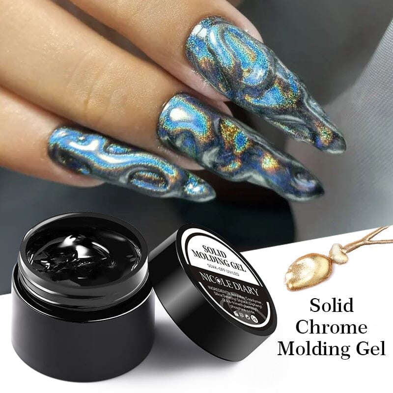 Professional Semi-Solid Chrome Molding Gel 5g - Strong Hold Styling Wax for Men's Hair - Perfect for Pompadour, Quiff & Undercut Hairstyles