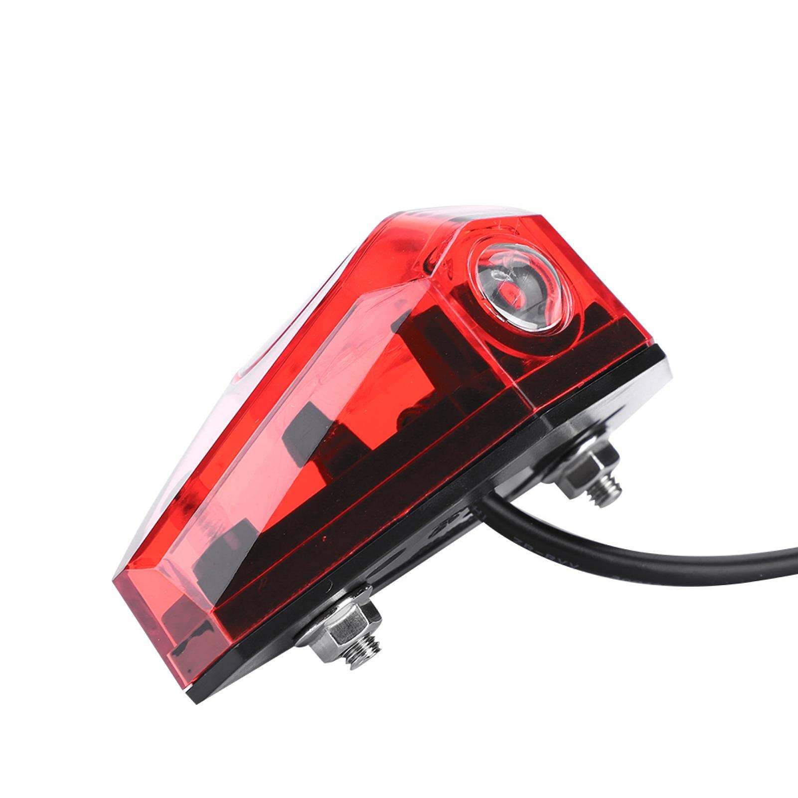 6-80V Universal LED Bike Tail Light - Waterproof Electric Bicycle Rear Safety Lamp with Brake Warning for Night Riding | Perfect for E-Bikes, Scooters & DIY Cycling Accessories