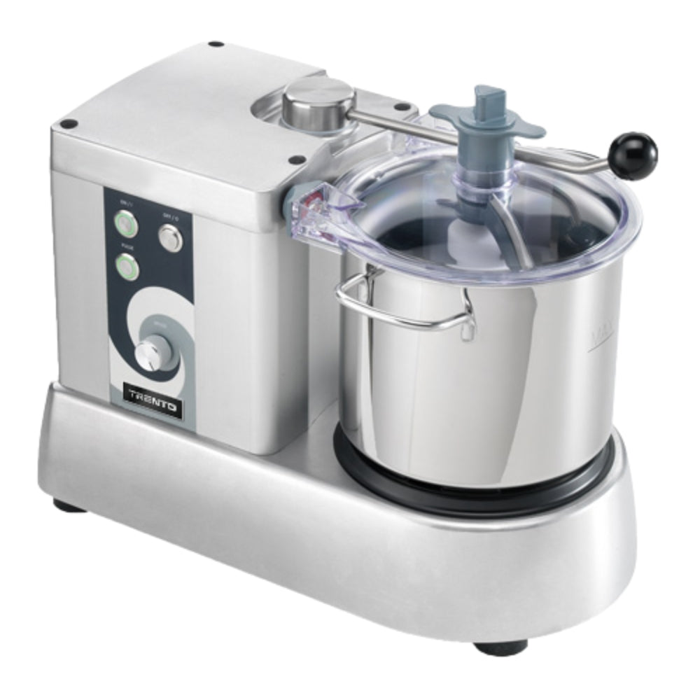 Trento 6 Quart Electric Food Processor - Powerful Kitchen Chopper & Mixer for Slicing, Dicing, Pureeing - Perfect for Meal Prep, Baby Food, Sauces & Dough