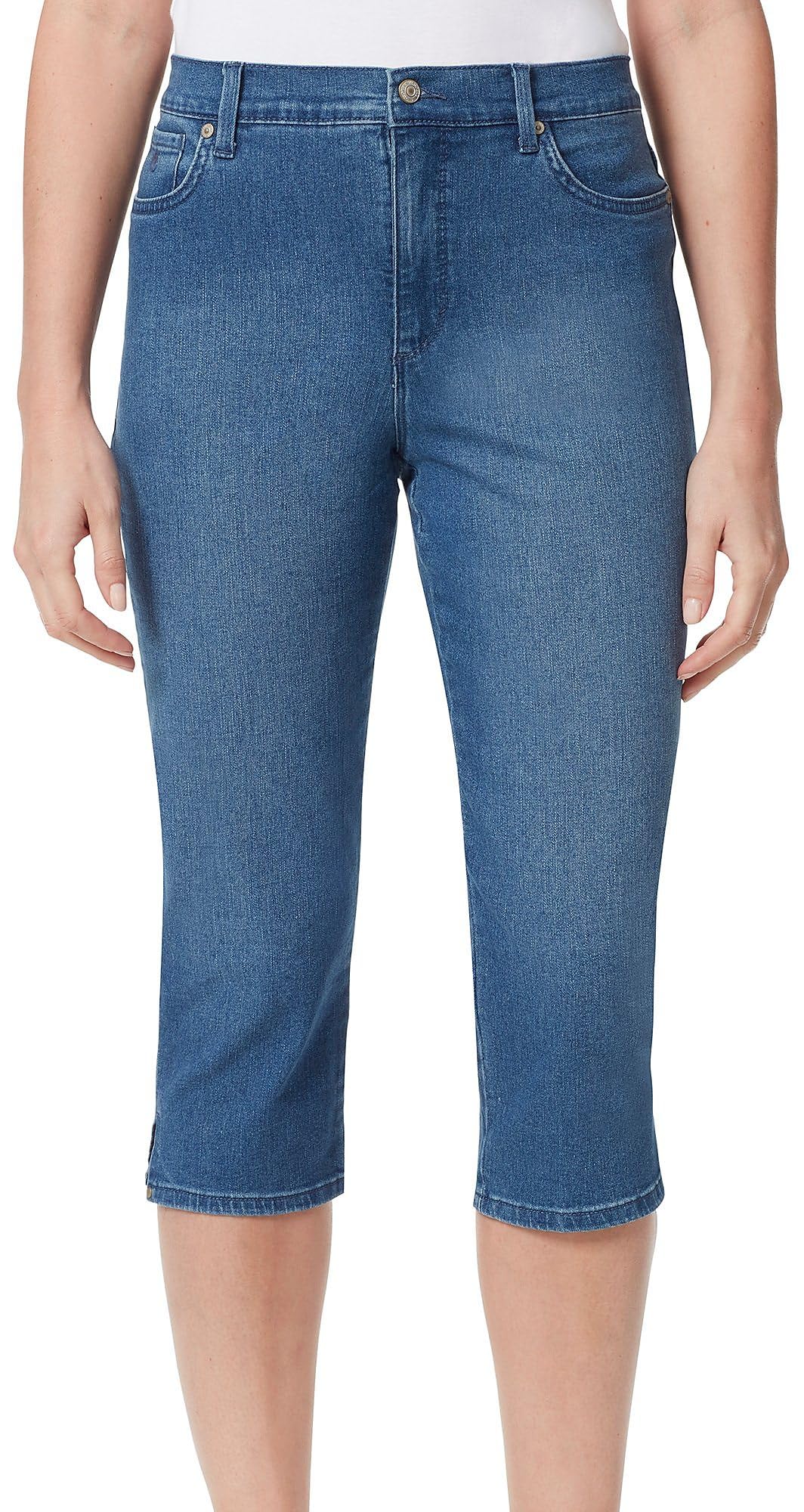 Gloria Vanderbilt Women's Amanda Capri Jean Regular Fit - Classic Denim Stretch Pants for Casual Wear, Work & Everyday Comfort