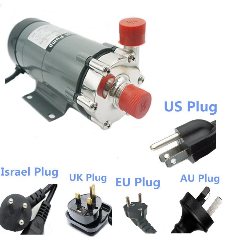 Submersible Magnetic Sump 110V High Pressure High Temperature Sump Pump MP10RM for Water Transfer - BSPT Thread - Ideal for Basement Flooding, Pool Draining, and Industrial Liquid Transfer