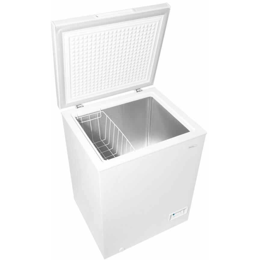Danby 5 cu. ft. Chest Freezer DCF050A6WM - Compact Deep Freezer for Home, Garage, or Basement - Ideal for Frozen Food Storage & Meal Prep