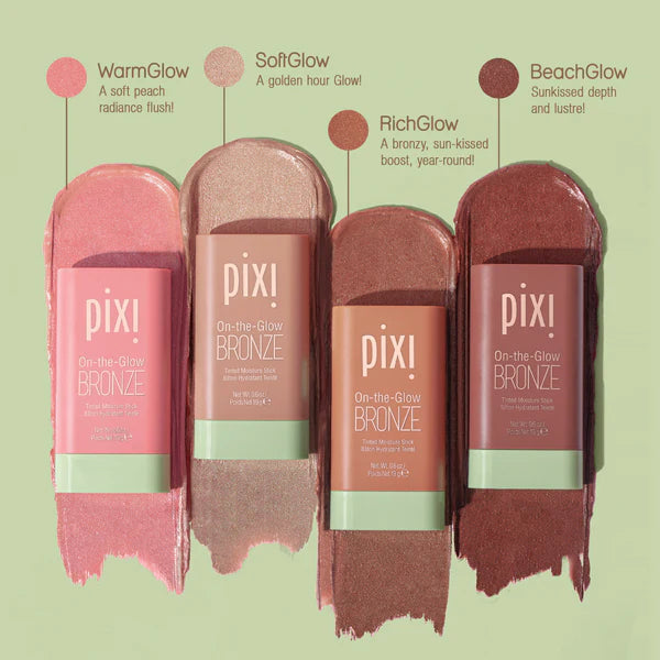 Pixi On the Glow Bronzer Stick - Natural Glow Makeup for Contouring & Highlighting - Perfect for Everyday Wear & Travel