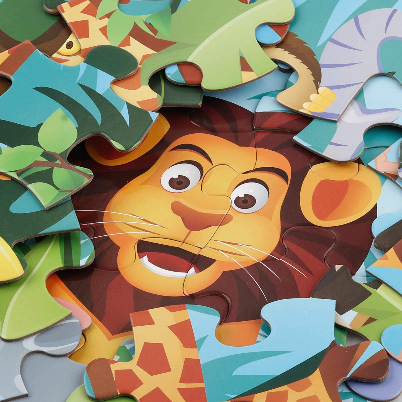 Large 48-Piece Animal Dinosaur Floor Puzzle for Kids Ages 3-8 | Educational Jigsaw Toy for Preschool Learning & Cognitive Development | Perfect for Playrooms, Classrooms & Birthday Gifts