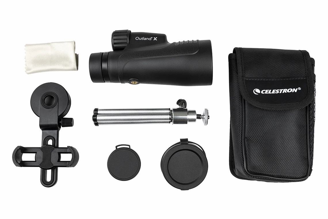 20x50mm Outland X Monocular Telescope with Tripod & Smartphone Adapter - Compact High Power Zoom for Bird Watching, Hunting, Hiking & Outdoor Adventures (72372)