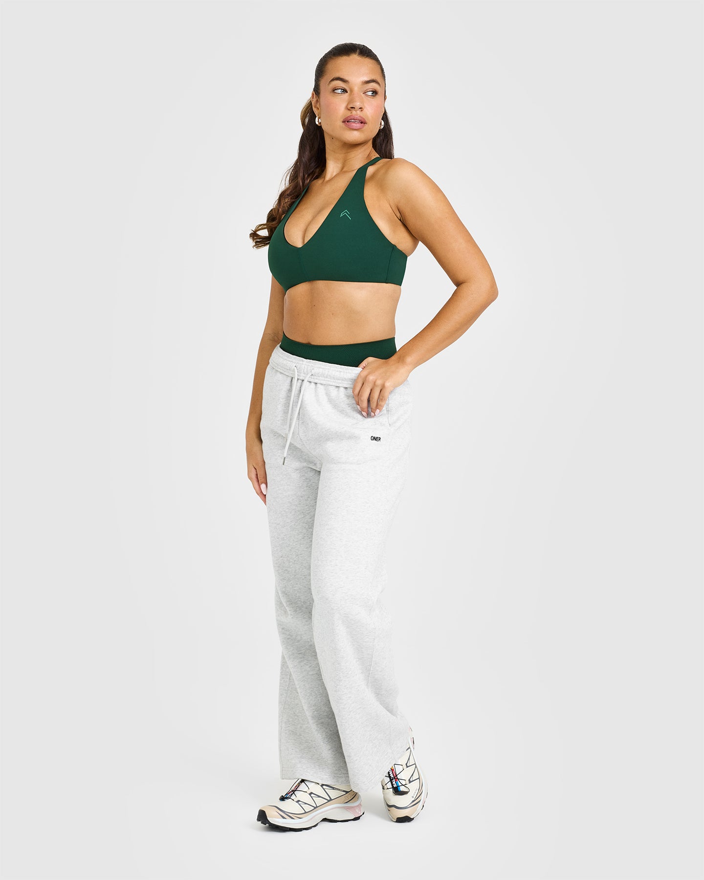 Unified Micro Bralette - Comfortable Wireless Bra in Racing Green | Seamless Yoga & Lounge Wear for Women