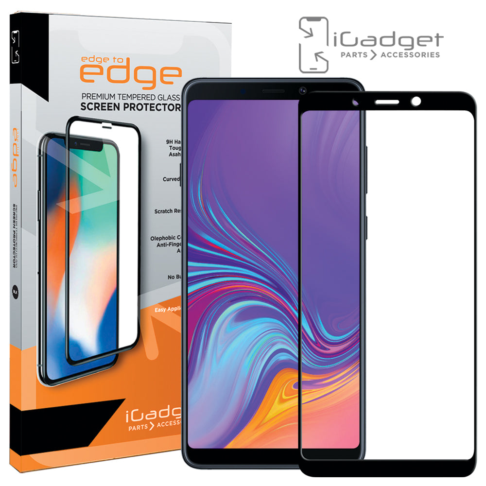 Samsung Galaxy A9 Screen Protector - 3D Full Coverage Ultra Clear Tempered Glass for Crack & Scratch Protection | Perfect for Gaming, Browsing & Daily Use