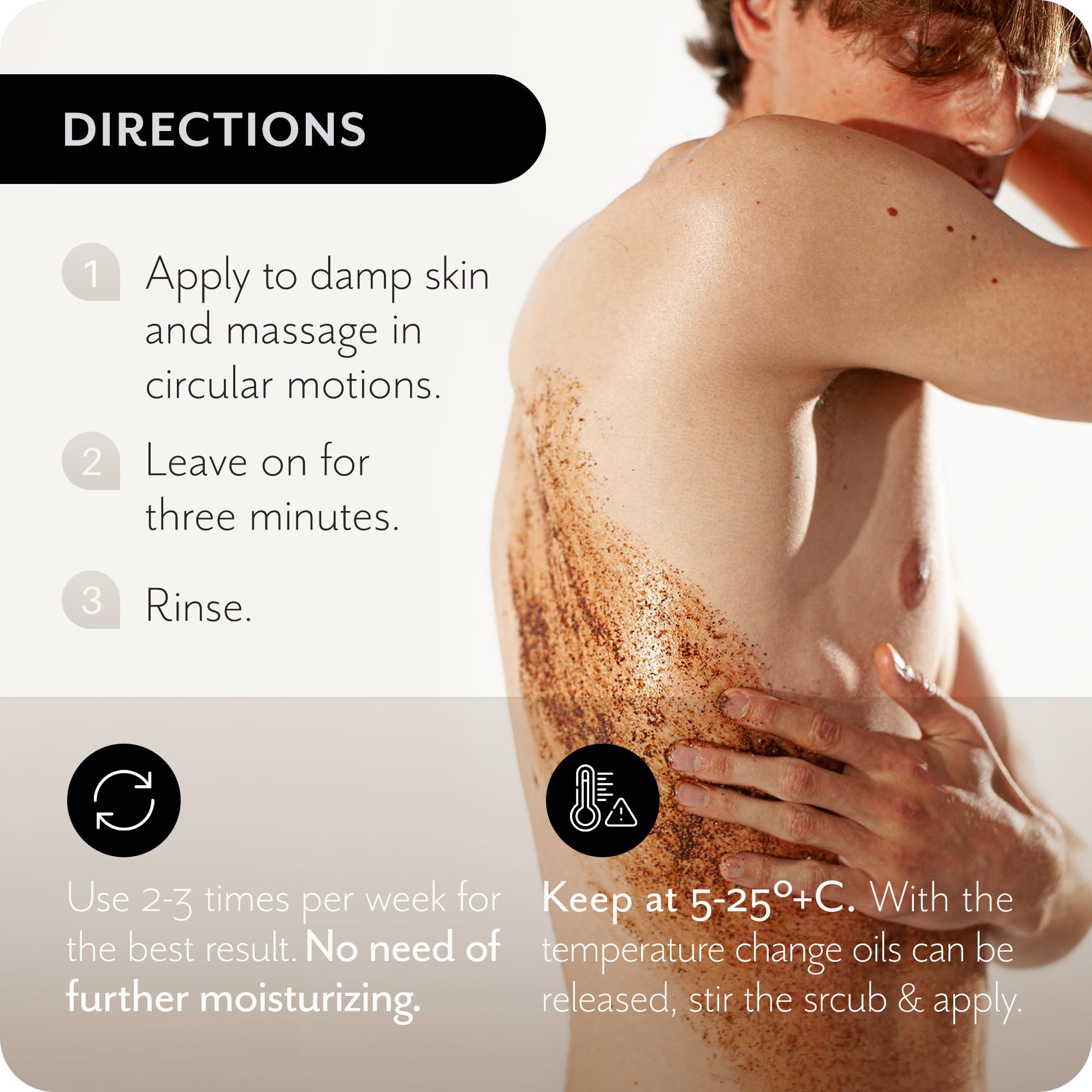 Organic Cocoa & Coffee Body Scrub with Vitamin E & Menthol - Exfoliating & Moisturizing Skin Care for Women & Men - Vegan Spa Treatment for Dry Skin - Perfect for Home Relaxation & Gift Giving (10.58 Oz)
