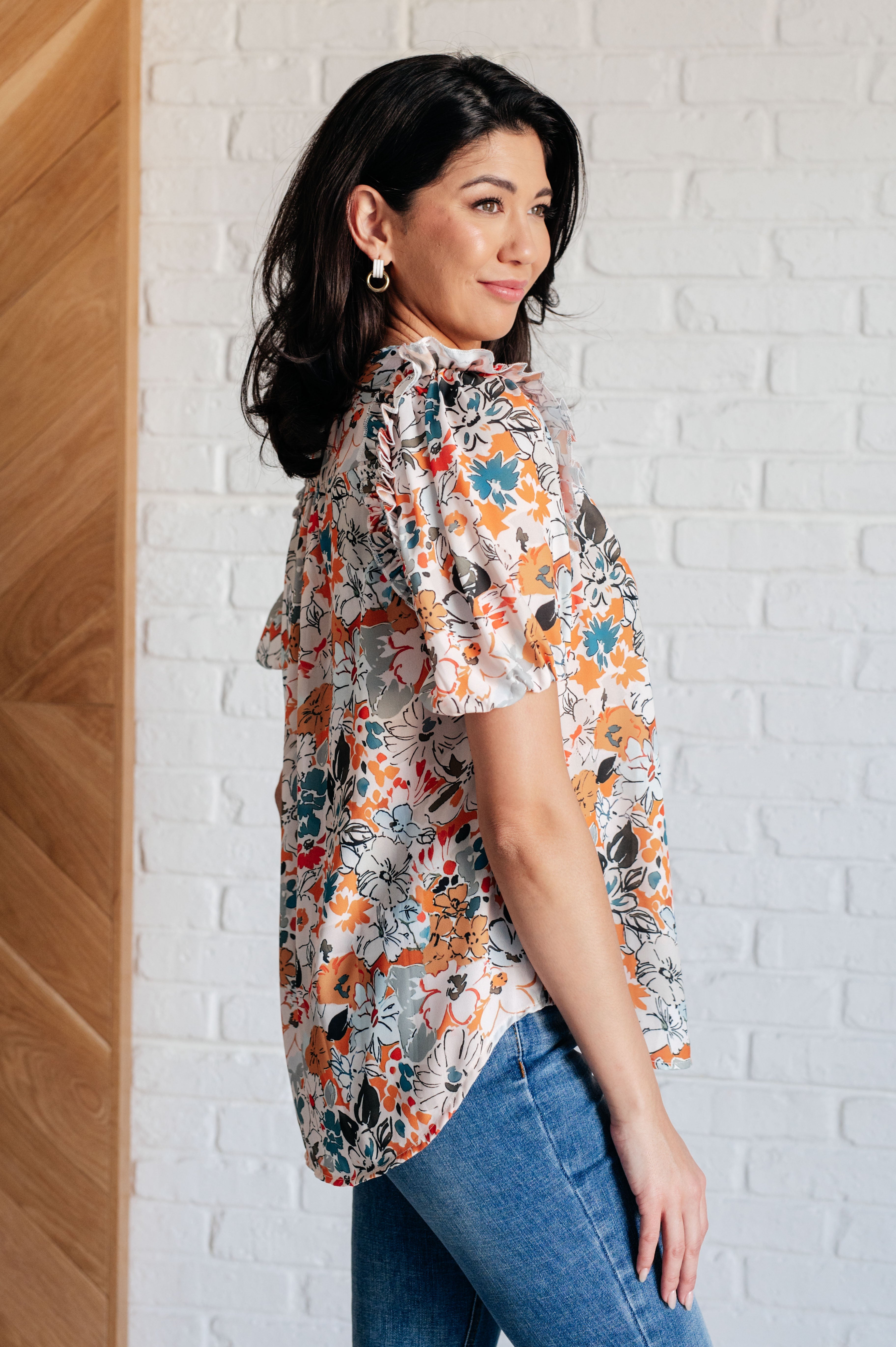 Floral Blouse for Women - Soft & Comfortable Casual Top with Intuitive Design - Perfect for Spring, Summer, Office Wear & Date Nights
