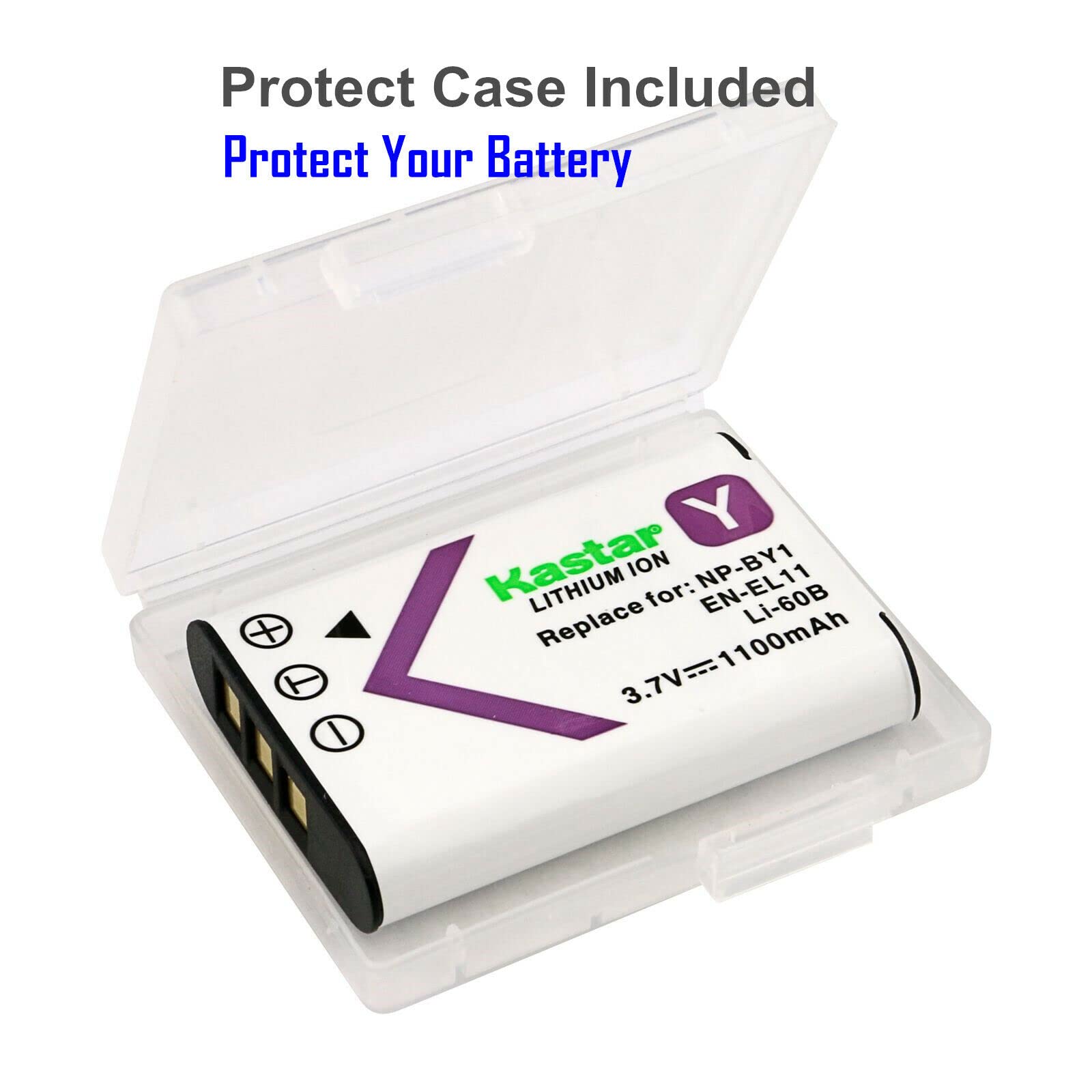 Kastar 4-Pack EN-EL11 Replacement Batteries with LCD Triple USB Charger - Compatible with Nikon MH-64 & COOLPIX S550 Cameras - Perfect for Travel, Photography, and Backup Power