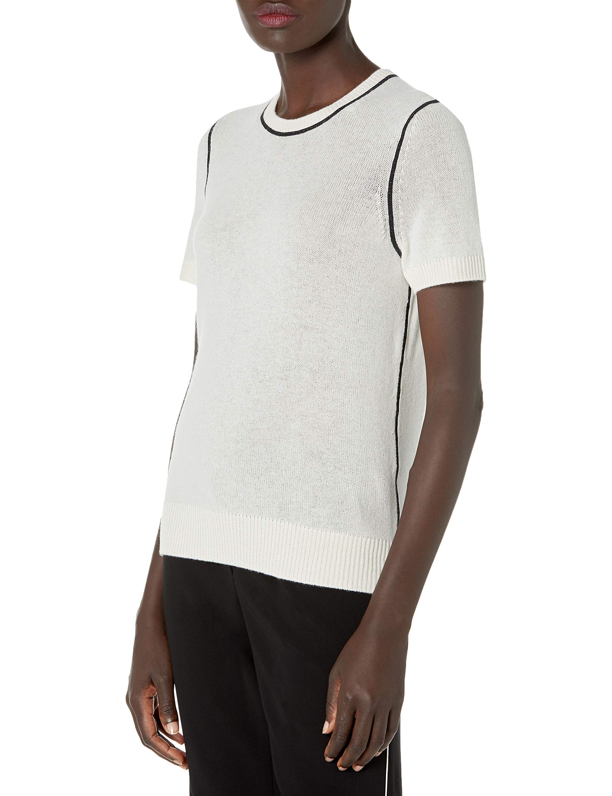 Theory Women's Classic Crewneck Basic T-Shirt - Soft Cotton Everyday Essential Tee for Casual Wear, Layering & Work Outfits | Slim Fit Women's Top